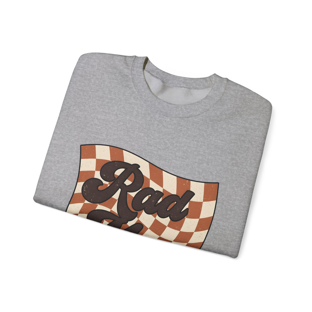 Checkered Flag Sweatshirt Moms Family Gift Women Retro Sweatshirt Racing Flag Sweatshirt Motherhood Fan Vintage Sweatshirt Sweatshirt Clan Graphic Vintage Wavy