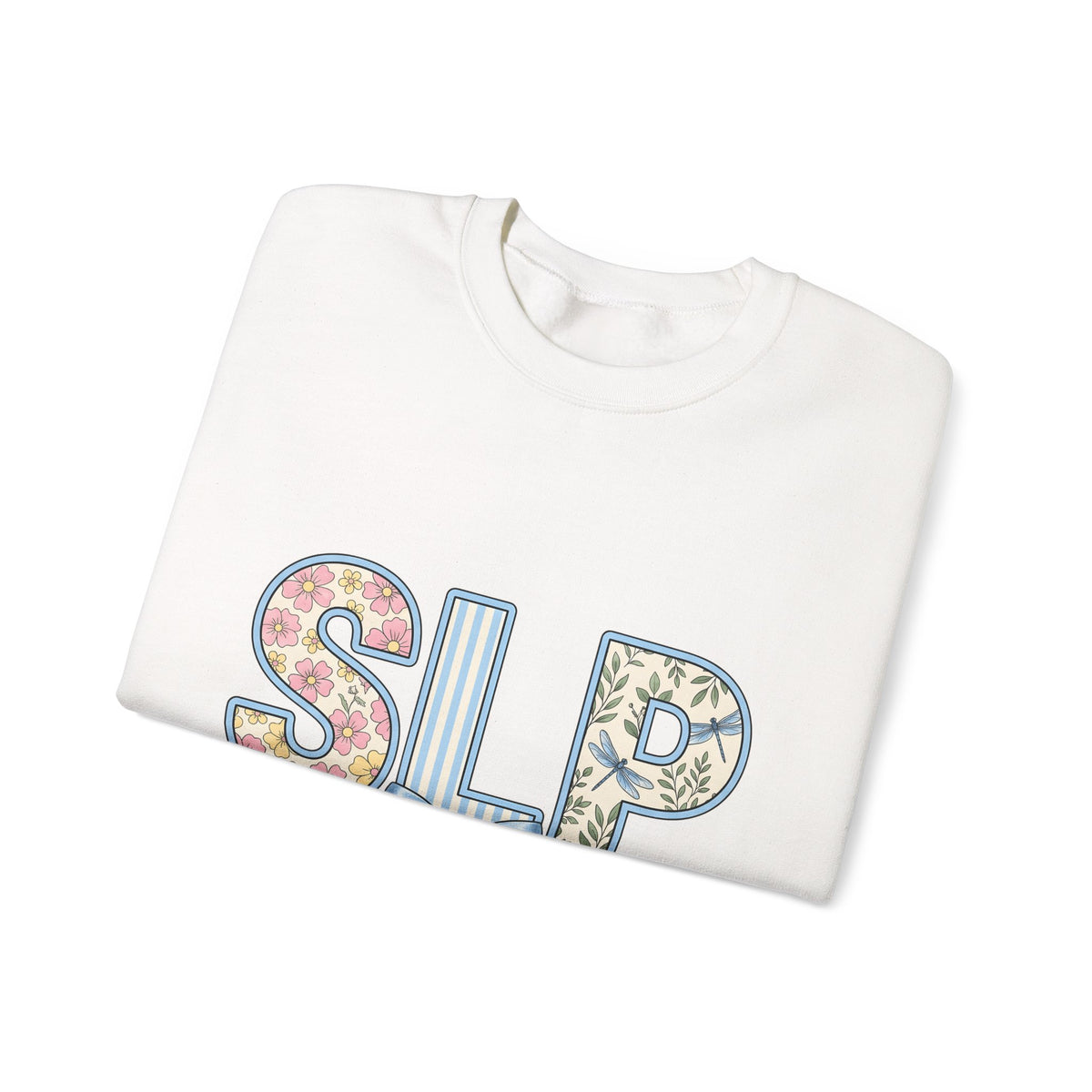 Floral Dragonfly Monogram Sweatshirt Speech Therapist Educator Gift Women Whimsical Sweatshirt Monogram Sweatshirt Speech Pathology Enthusiast Whimsy