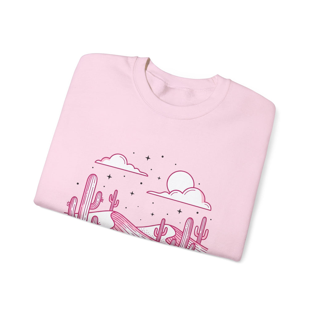 Desert Plant Desert Wilderness Gift Modern Cactus Desert Fan Succulent Wilderness Line Sweatshirt