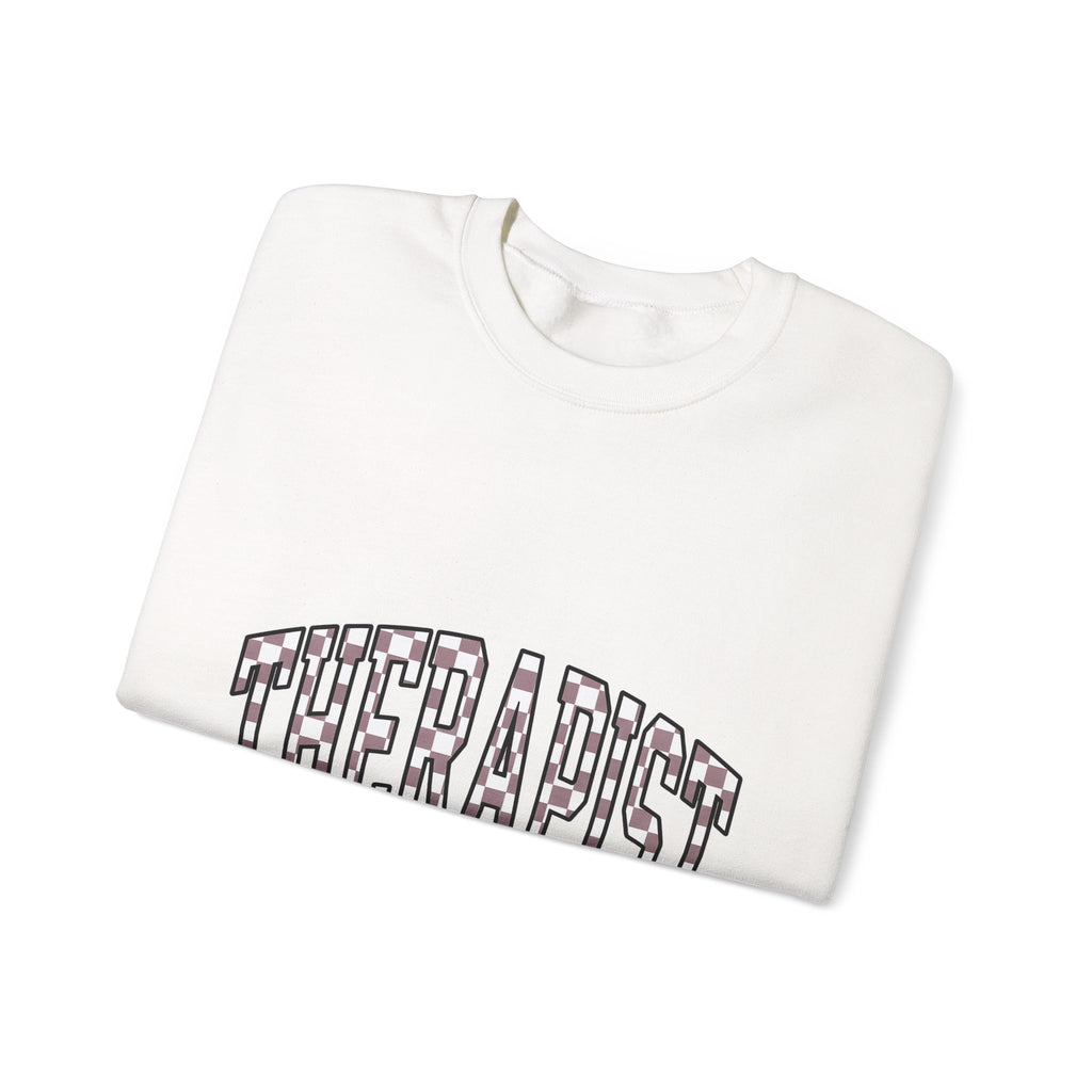 Therapist Phrase Sweatshirt Therapist Self Care Gift Women Pop Art Sweatshirt Counselor Sweatshirt Mental Health Professional Enthusiast Retro Sweatshirt