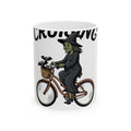 Witch Cycle Mug Halloween Prank Gift Women Doodle Mug Witchcraft Mug Horror Fan Witchy Mug Prank Graphic Classic Bat Silhouette