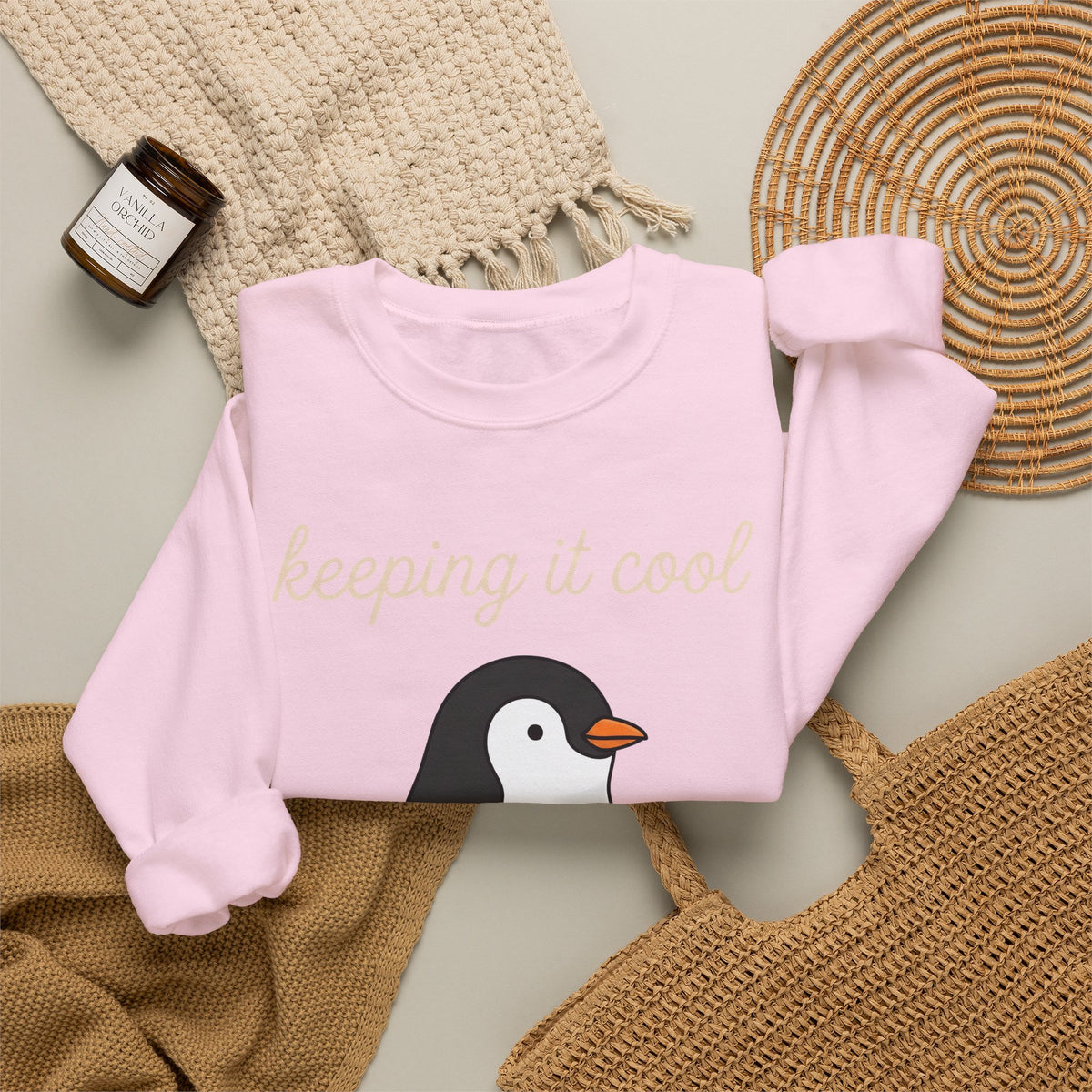 Penguin Nurse Sweatshirt Nurse Wildlife Gift Women Comic Sweatshirt Penguin Sweatshirt Nursing Enthusiast Cartoon Sweatshirt Wildlife Graphic Simple