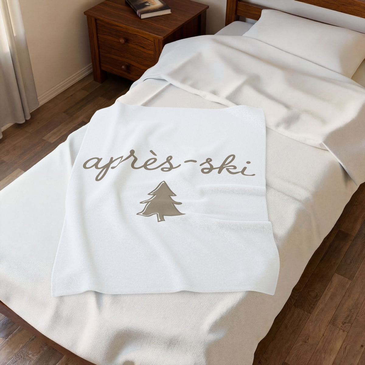Pine Tree Holiday Freeze Gift Basic Evergreen Christmas Fan Simple Frost Trendy Blanket