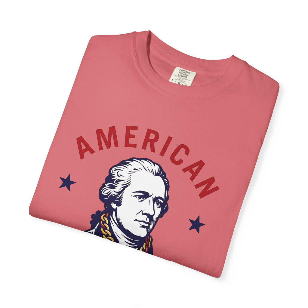 Founding Father Illustration T-Shirt America Heritage Gift Women Traditional T-Shirt Patriot T-Shirt American Fan Historical T-Shirt Heritage