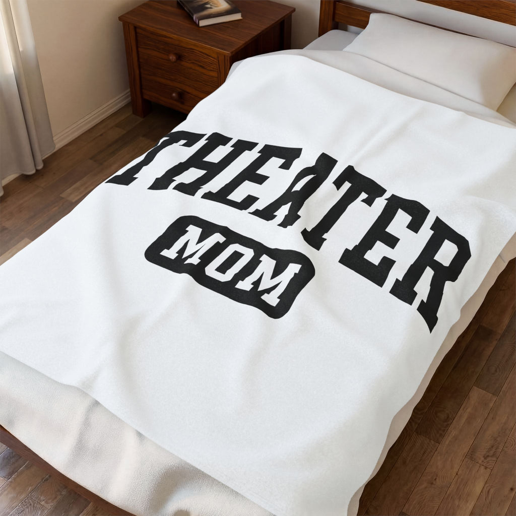 University Lettering Blanket Moms Drama Gift Women Heavy Blanket College Lettering Blanket Motherhood Enthusiast Bold Blanket Theatrical Graphic