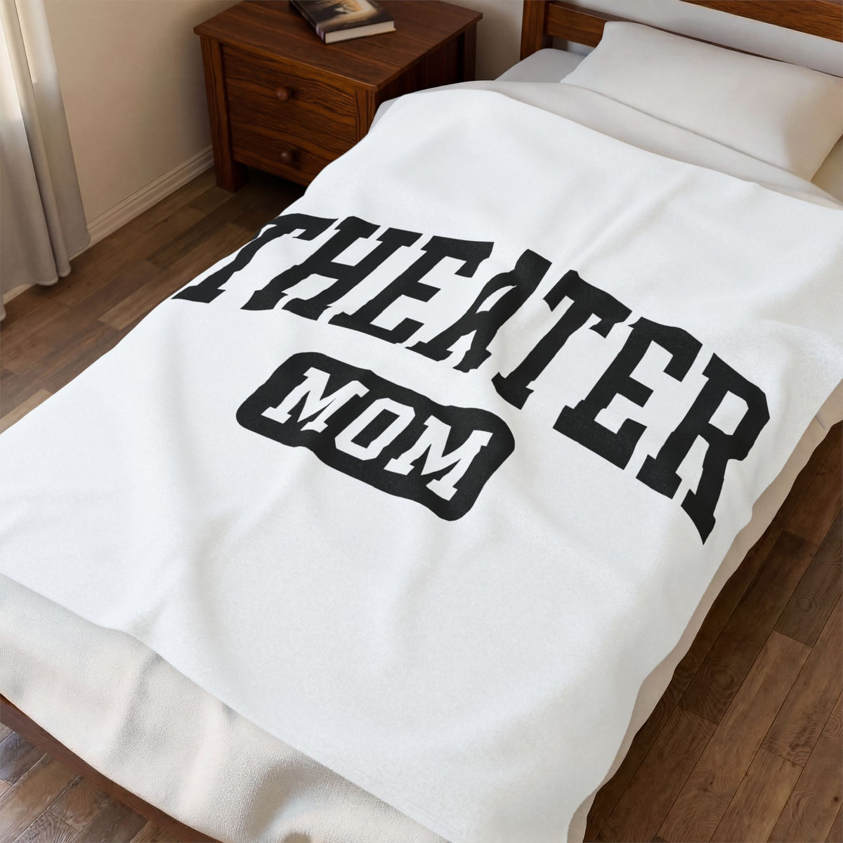 University Lettering Blanket Moms Drama Gift Women Heavy Blanket College Lettering Blanket Motherhood Enthusiast Bold Blanket Theatrical Graphic