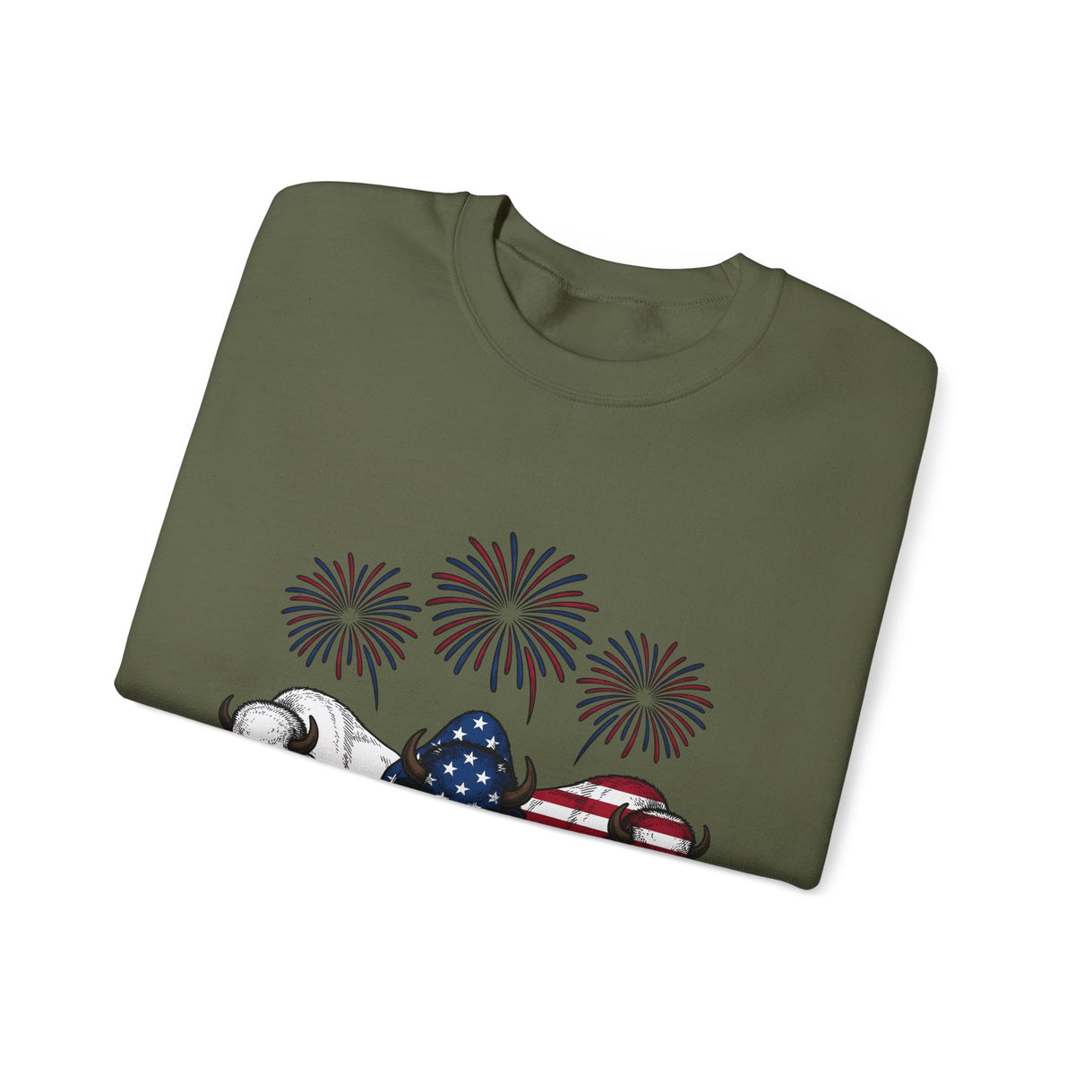 American Buffalo Sweatshirt America Cowboy Gift Women Retro Sweatshirt Bison Sweatshirt Patriot Fan Vintage Sweatshirt Rodeo Graphic Sketch Sparklers Sweatshirt