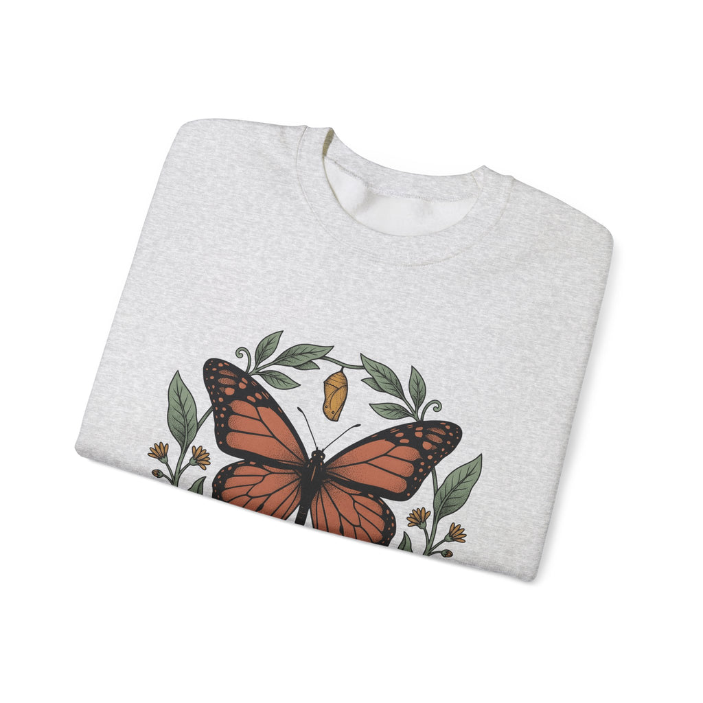 Monarch Moth Butterfly Outdoors Gift Floral Moth Butterfly Fan Botanical Nature Retro Meadow Sweatshirt