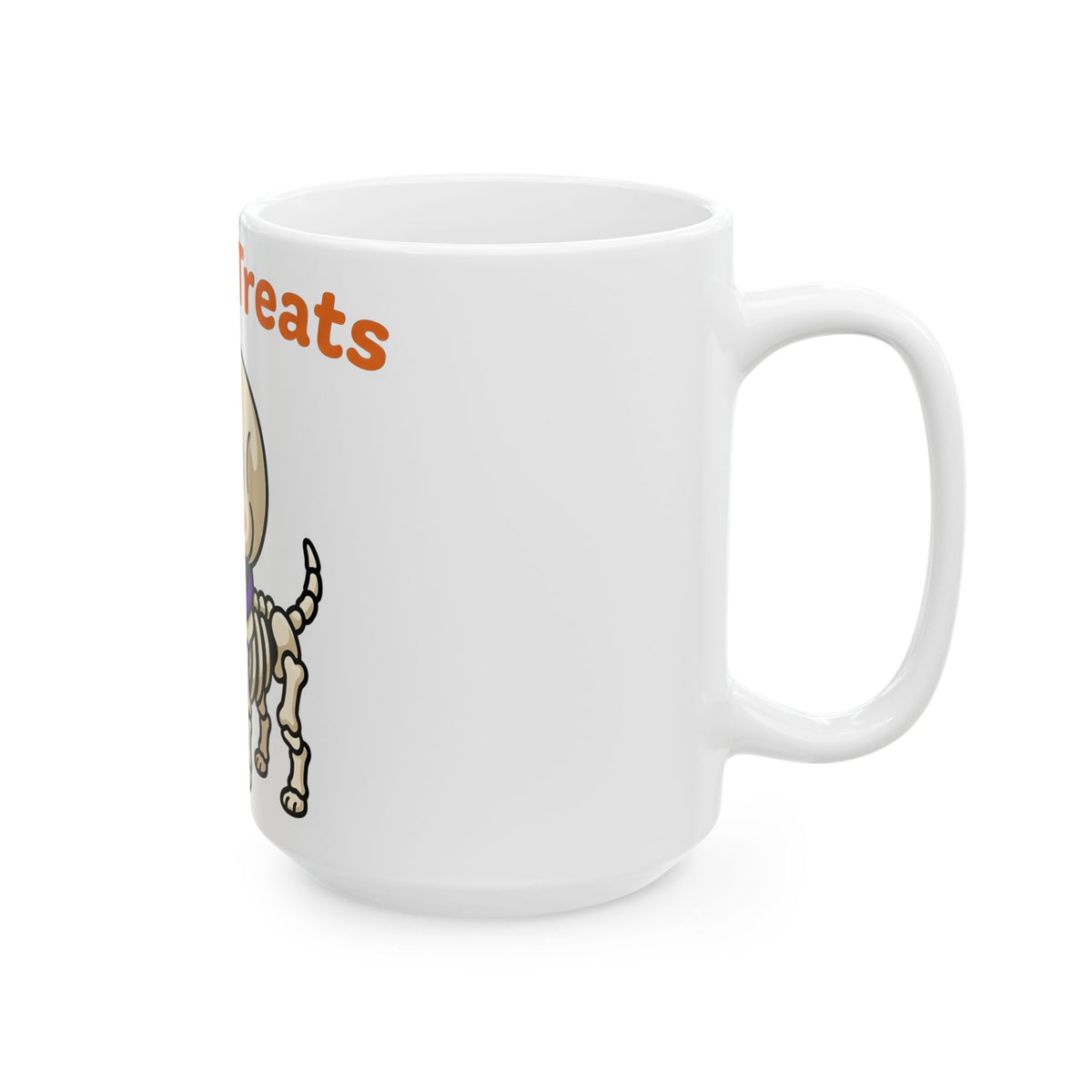Skeleton Dog Mug Halloween Dog Gift Women Cute Mug Dog Mug Halloween Fan Kawaii Mug Canine Graphic Cartoon Pumpkin Mug
