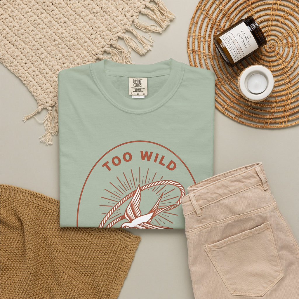 Swallow Bird Rope T-Shirt Cowgirl Adventure Gift Women Vintage T-Shirt Lariat T-Shirt Cowboy Fan Retro T-Shirt Explorer Graphic Western Sunburst
