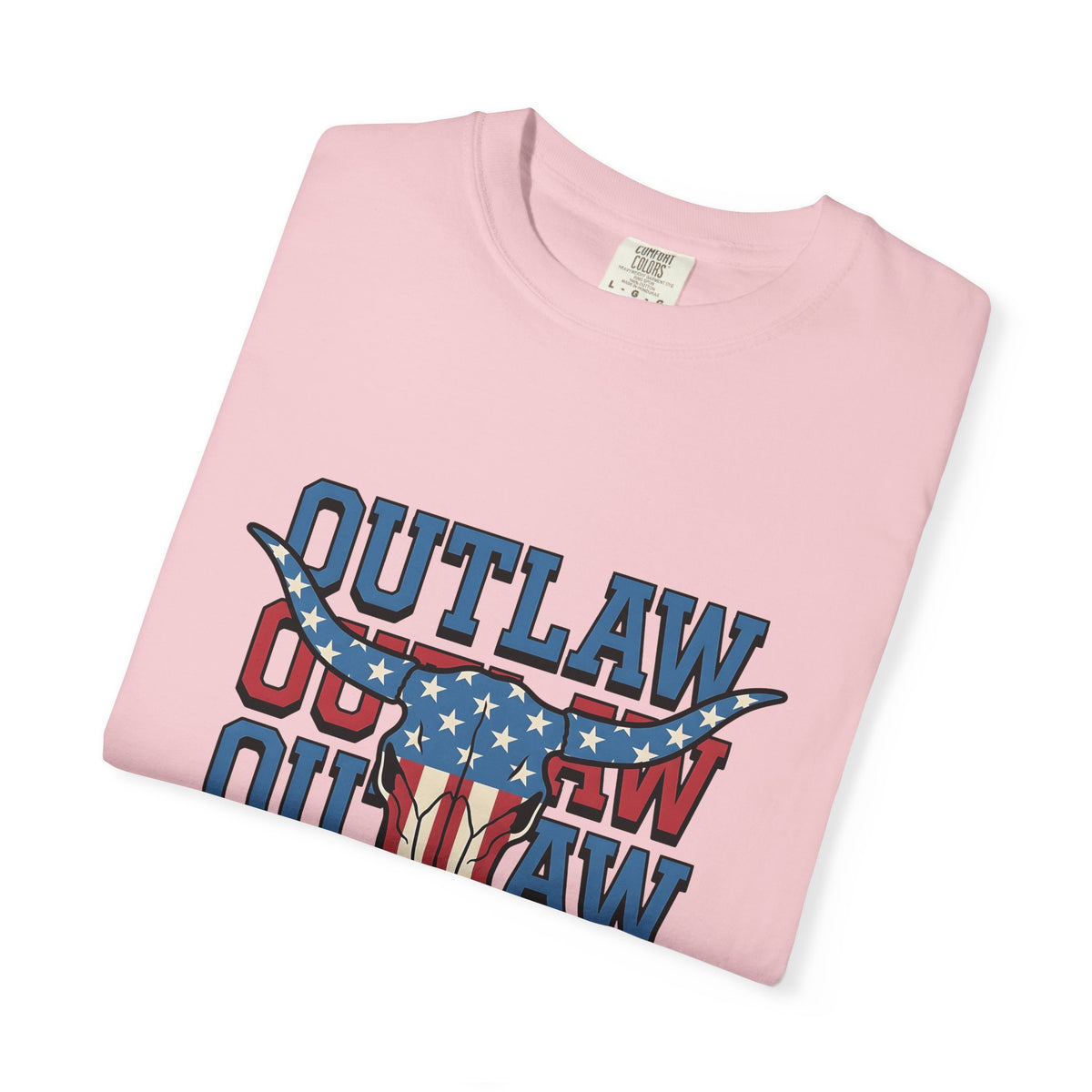 Steer Skull T-Shirt America Ranch Gift Women Freedom T-Shirt Cow Skull T-Shirt American Enthusiast Western Graphic Heritage Star Patterns T-Shirt