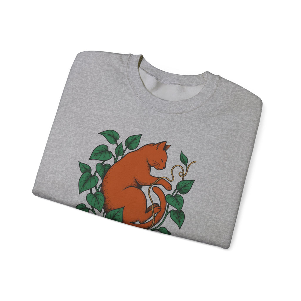 Cat Graphic Sweatshirt Cat Mom Animals Gift Women Hand Drawn Sweatshirt Kitten T