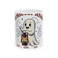 Cute Ghost Halloween Party Gift Cartoon Specter Spooky Fan Boo Vintage Lantern Mug
