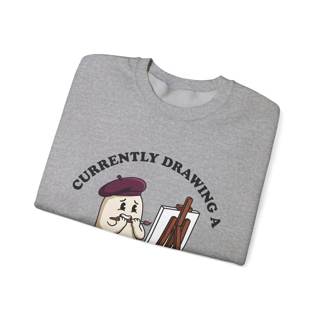 Apparition Illustrator Funny Gift Cartoon Ghost Artist Humor Fan Comic Visual Sweatshirt