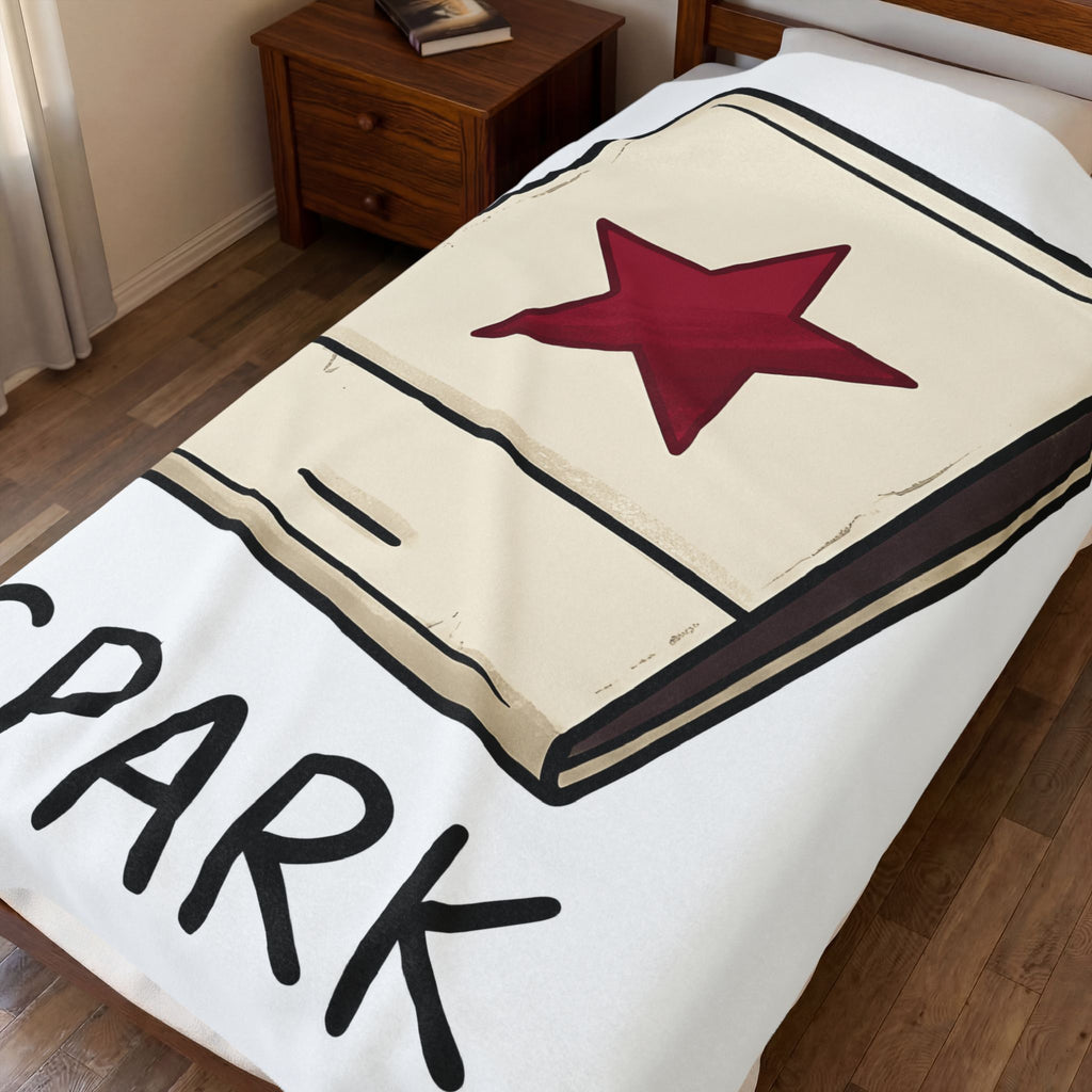 Matchbook Illustration Blanket Cute Quote Gift Women Sketch Blanket Matchcover Blanket Kawaii Fan Doodle Blanket Inspirational Graphic Simple Star
