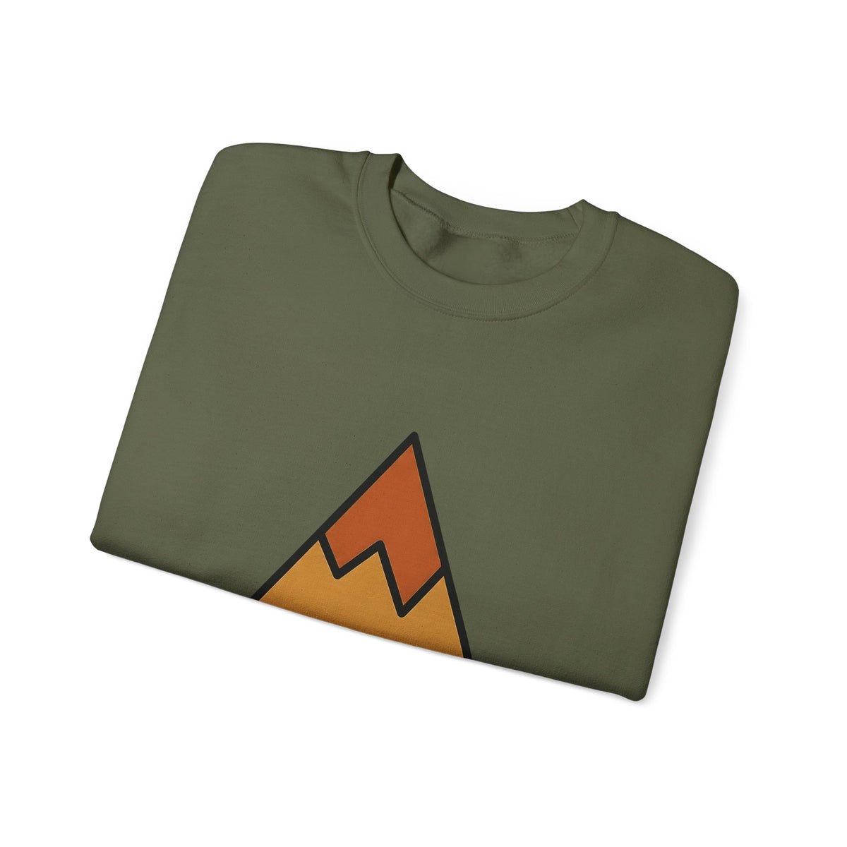 Mountain Nature Outdoors Gift Minimalist Peak Wilderness Enthusiast Simple Adventure Sweatshirt
