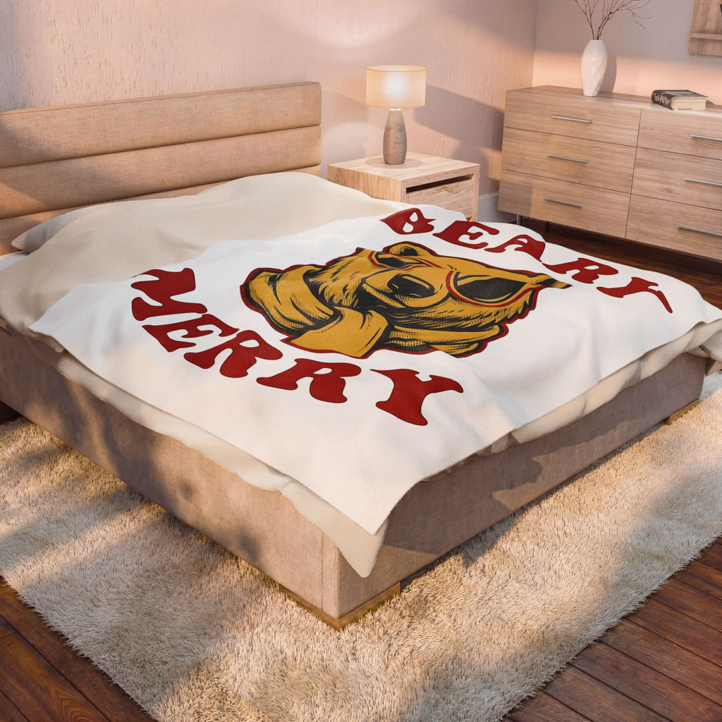 Bear Shades Blanket Christmas Wildlife Gift Women Comic Blanket Teddy Blanket Xmas Fan Cartoon Blanket Animal Graphic Retro Neck Wrap Blanket