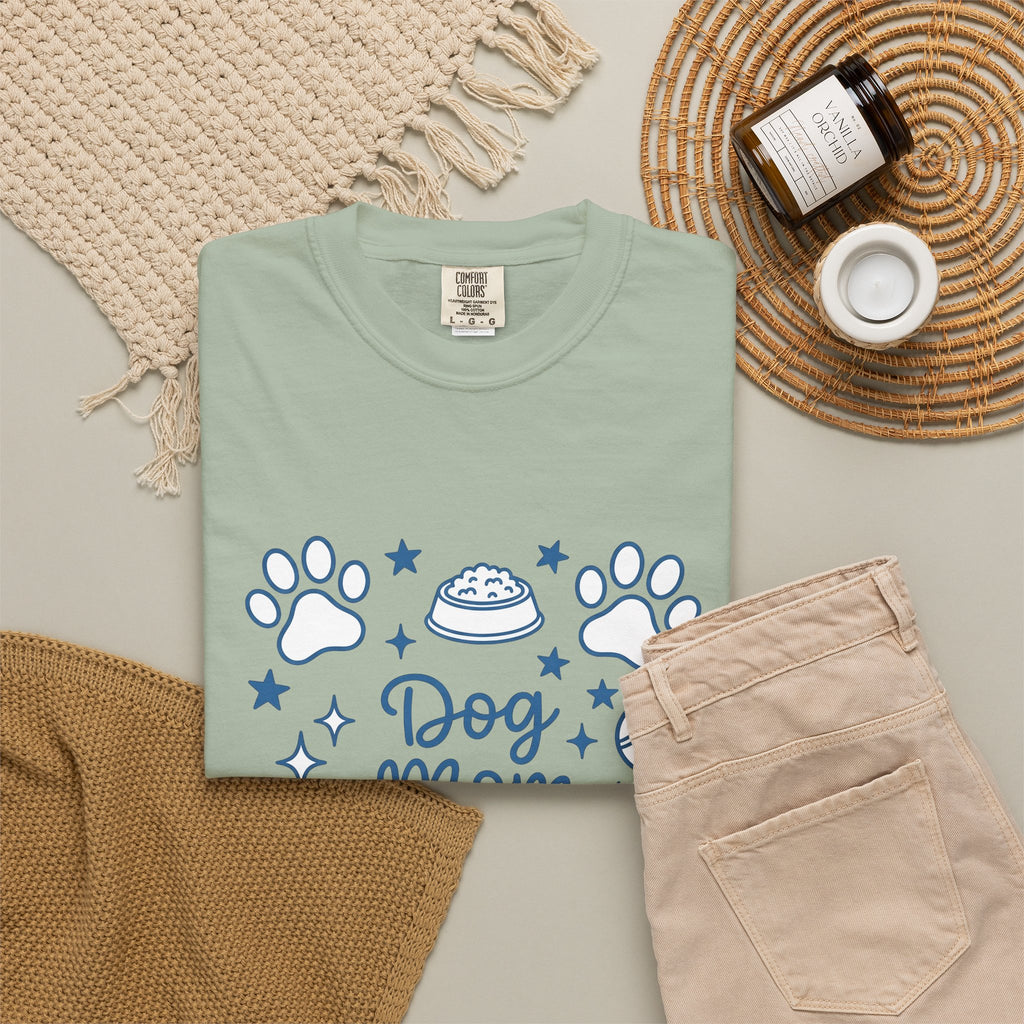 Dog Paws T-Shirt Dog Mom Dog Mom Pet Gift Women Doodle T-Shirt Paw T-Shirt Dog Parent Fan Hand Drawn T-Shirt Animal Graphic Minimalist Stars T-Shirt