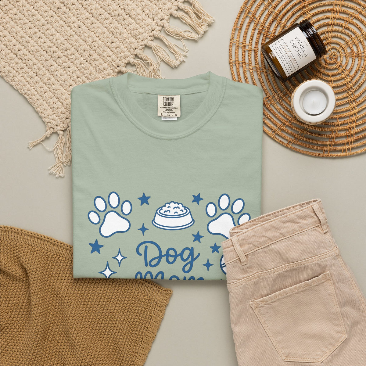 Dog Paws T-Shirt Dog Mom Dog Mom Pet Gift Women Doodle T-Shirt Paw T-Shirt Dog Parent Fan Hand Drawn T-Shirt Animal Graphic Minimalist Stars T-Shirt