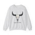Bull Skull Sweatshirt Cowgirl Ranch Gift Women Western Sweatshirt Cow Skull Sweatshirt