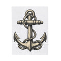Anchor Line Nautical Beach Gift Old School Rope Sailor Fan Mooring Outline Seaside Blanket