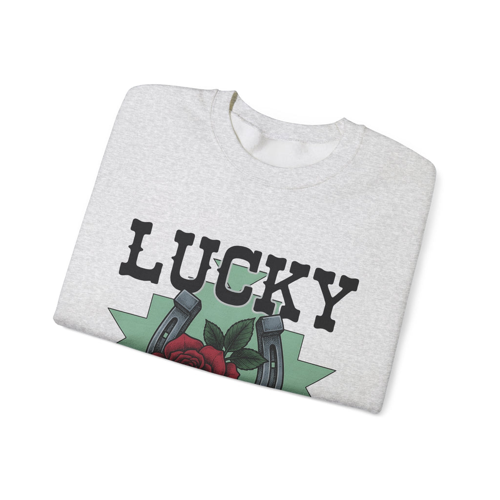 Horseshoe Rose Sweatshirt Cowgirl Ranch Gift Women Line Art Sweatshirt Rosebud Sweatshirt Cowgirl Fan Minimalist Sweatshirt Farmhouse Graphic Classic Shape