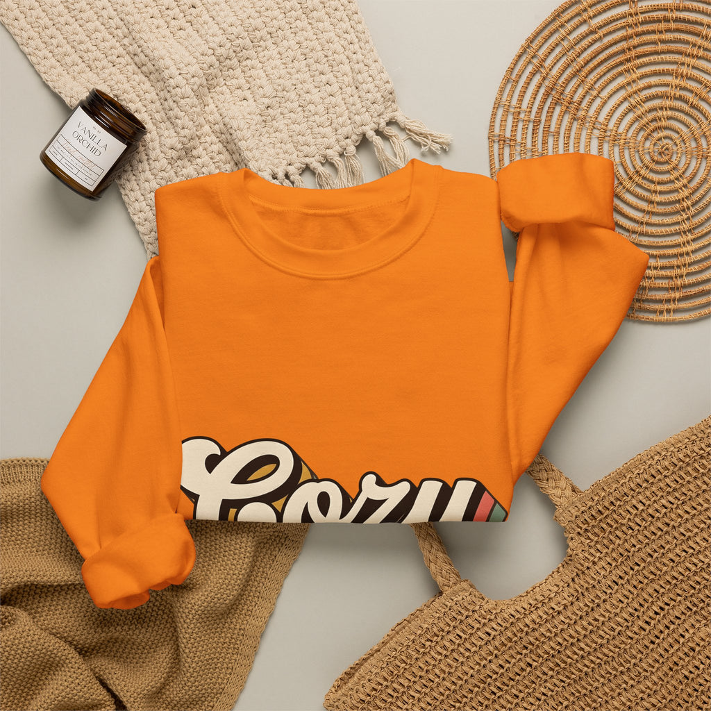 Old School Text Holiday Seasonal Gift Heavy Retro Typography Festive Fan Holiday Nostalgic Rainbow Sweatshirt