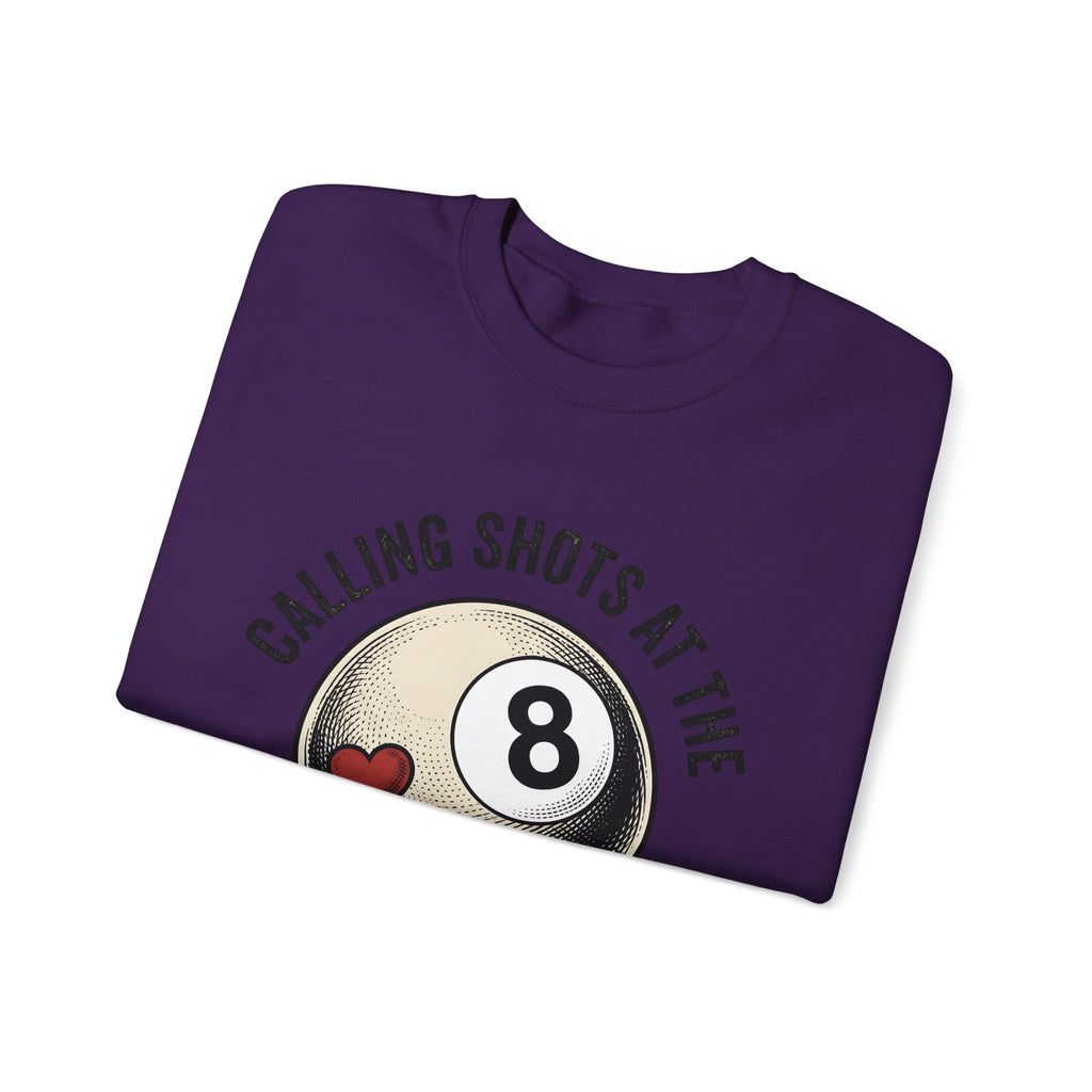 Billiard Ball Billiards Lounge Gift Retro Pool Ball Billiard Fan Vintage Bar Classic Heart Sweatshirt