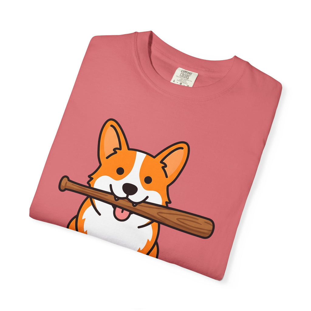 Corgi Pet T-Shirt Dog Funny Gift Women Animation T-Shirt Puppy T-Shirt Dog Fan Cartoon T-Shirt Humor Graphic Manga Bat Ball T-Shirt