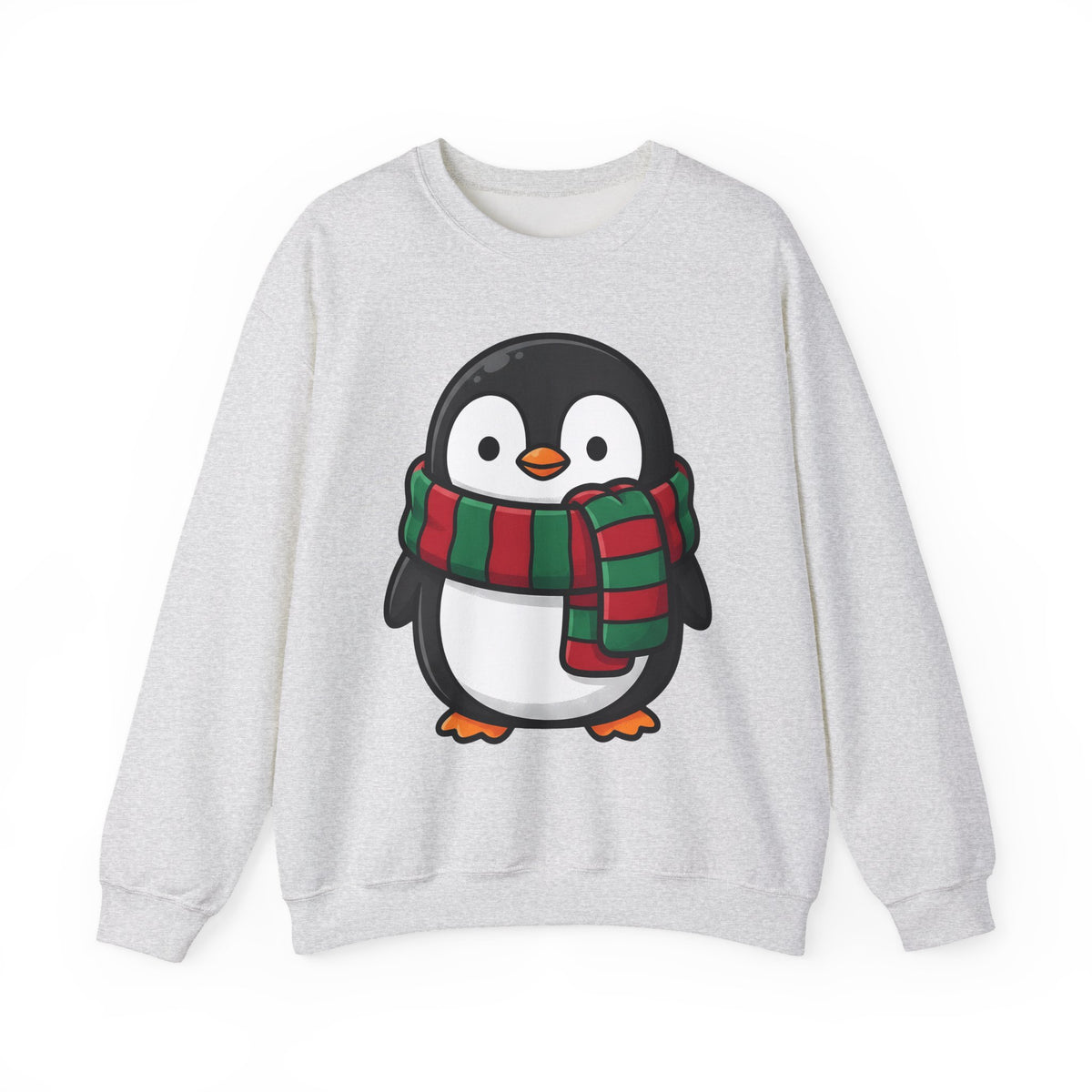 Penguin Clipart Sweatshirt Animals Festive Gift Women Kawaii Sweatshirt Pinguin Sweatshirt Wildlife Fan Cute Sweatshirt Holiday Graphic Comic Neck Wrap Sweatshirt