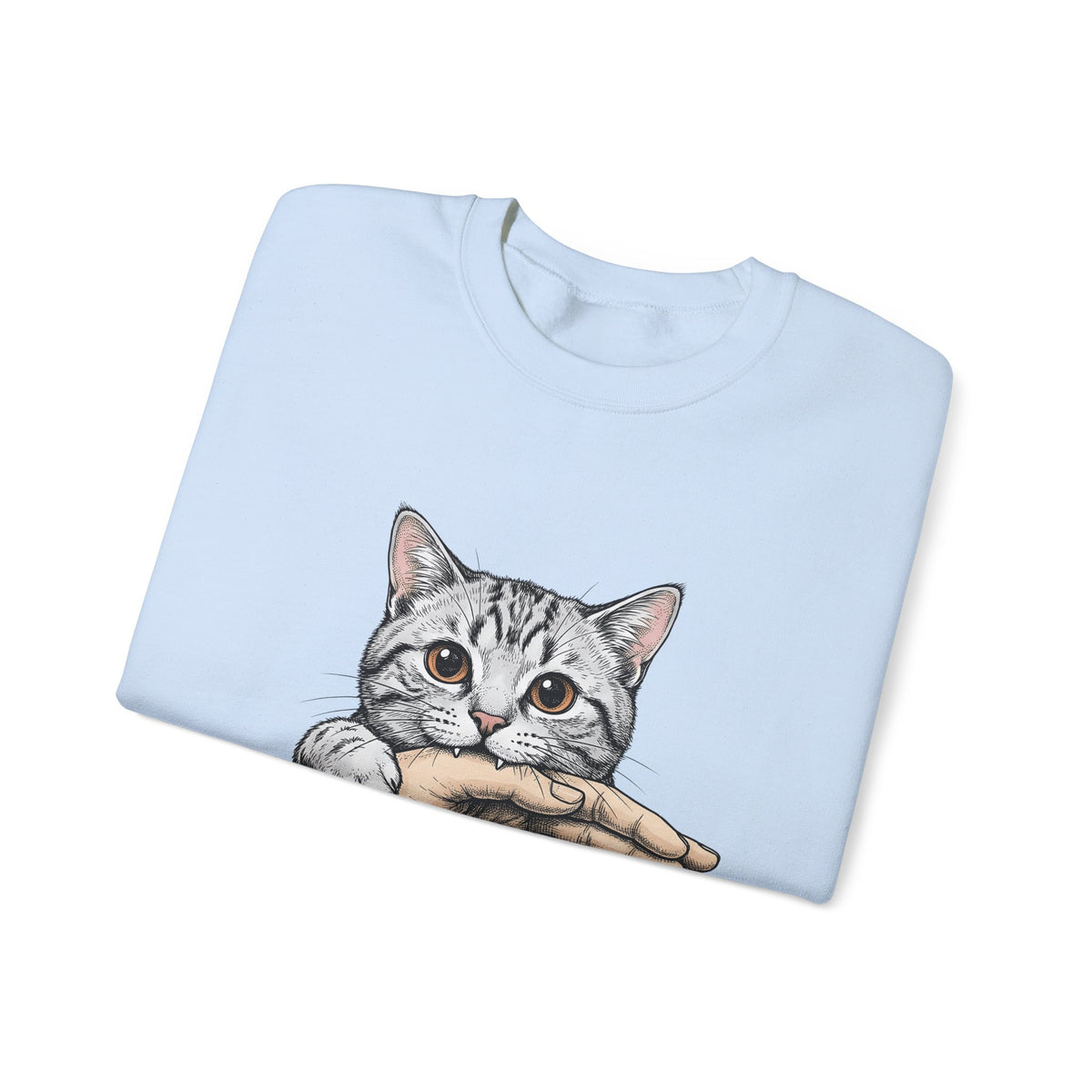 Tabby Cat Cat Humor Gift Hand Drawn Kitty T Sweatshirt