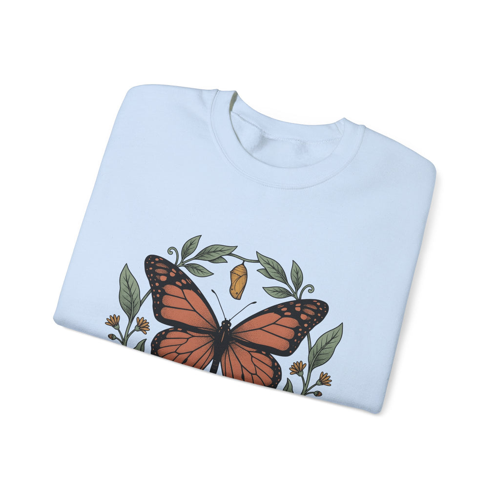 Monarch Moth Butterfly Outdoors Gift Floral Moth Butterfly Fan Botanical Nature Retro Meadow Sweatshirt