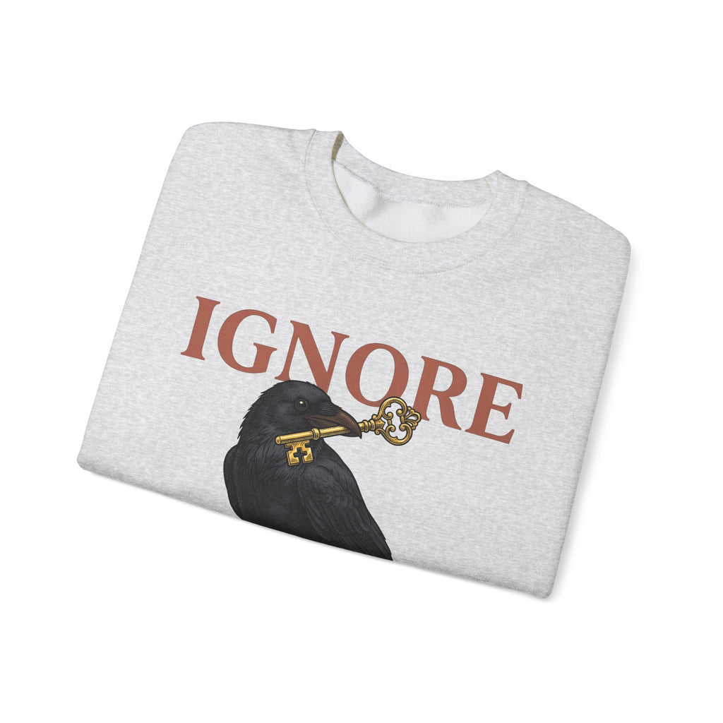 Black Bird Key Sweatshirt Funny Alternative Gift Women Rustic Sweatshirt Key Sweatshirt Humor Fan Vintage Sweatshirt Alternative Graphic Doodle Antique Key