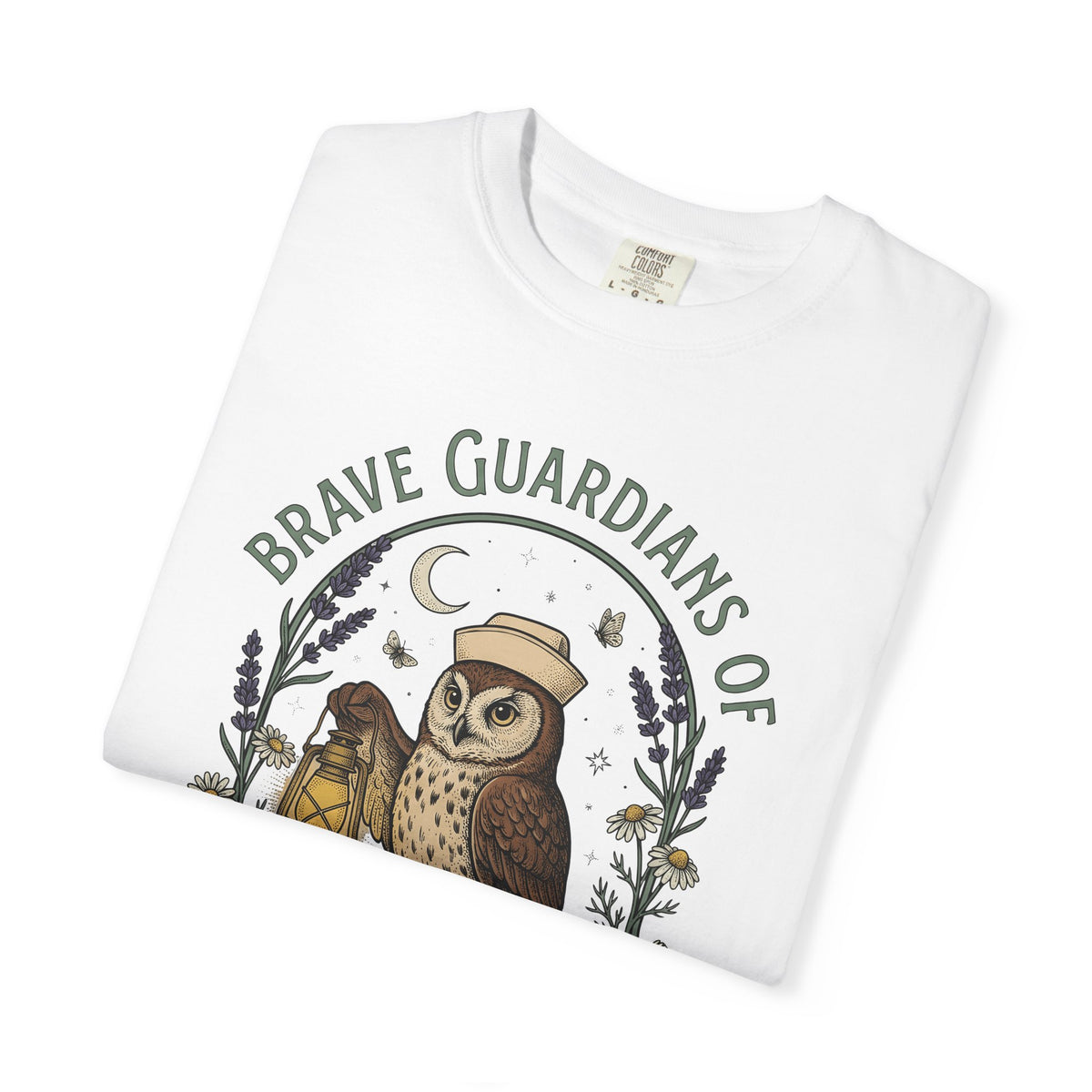 Nursing Owl T-Shirt Nurses Gratitude Gift Women Retro T-Shirt Owl T-Shirt Nurse Enthusiast Vintage T-Shirt Appreciation Graphic Sketch Torch T-Shirt