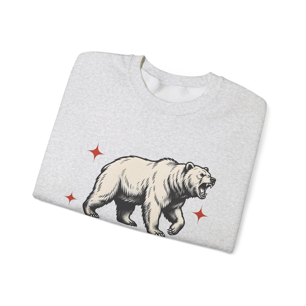 Grizzly Bear Sweatshirt Bear Animal Gift Women Vintage Sweatshirt Ursa Sweatshirt Bear Fan Grizzly Graphic Retro Star Sweatshirt