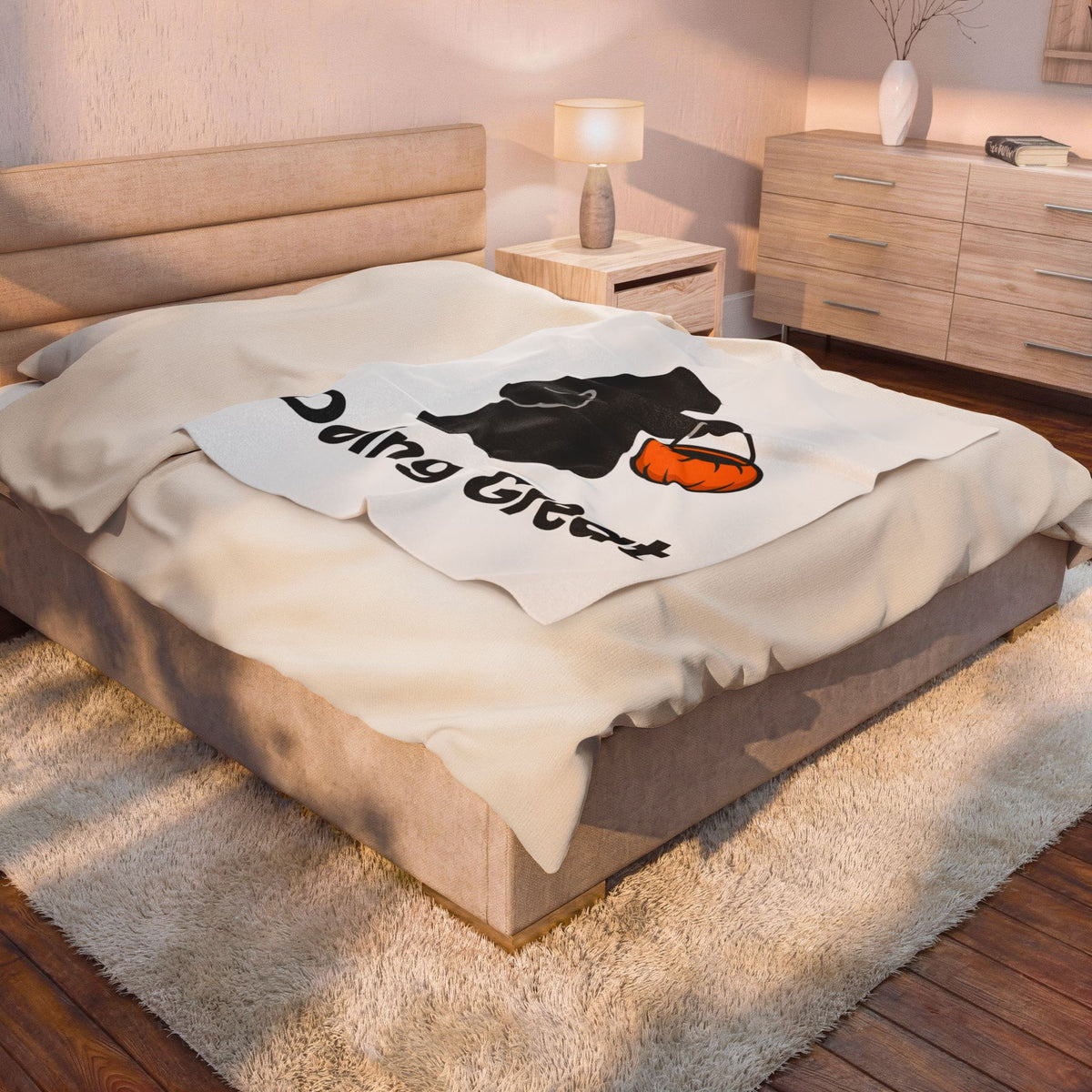 Ghost Halloween Satire Gift Specter Horror Fan Spooky Parody Plain Halloween Blanket