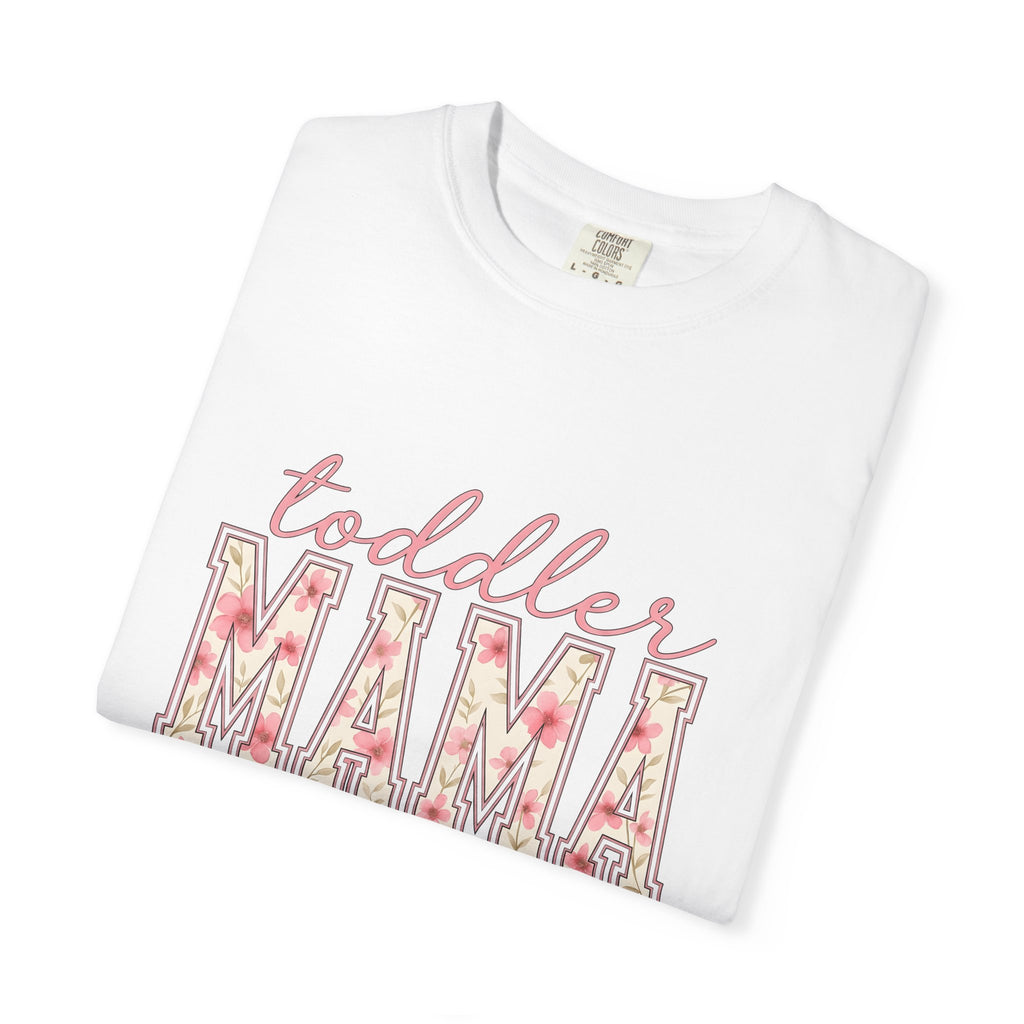 Blossom Letters T-Shirt Moms Bouquet Gift Women Elegant T-Shirt Alphabet Typography T-Shirt Motherhood Fan Artistic T-Shirt Floral Graphic Classic