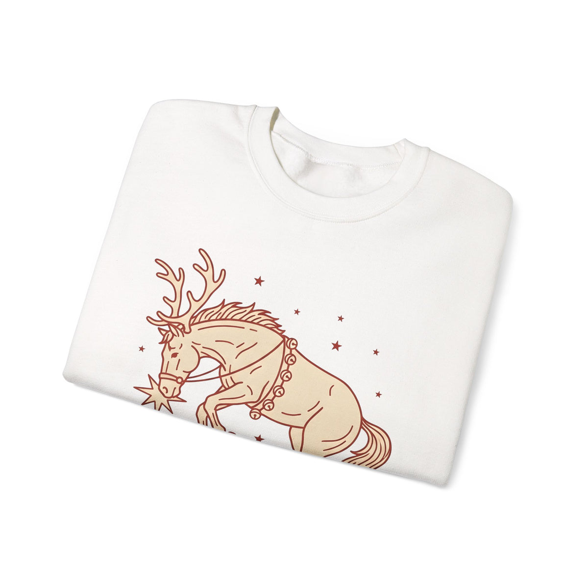 Stag Sweatshirt Christmas Creatures Gift Women Hand Drawn Sweatshirt Deer Sweatshirt Xmas Fan Illustrated Sweatshirt Animal Graphic Classic Twinkles Sweatshirt