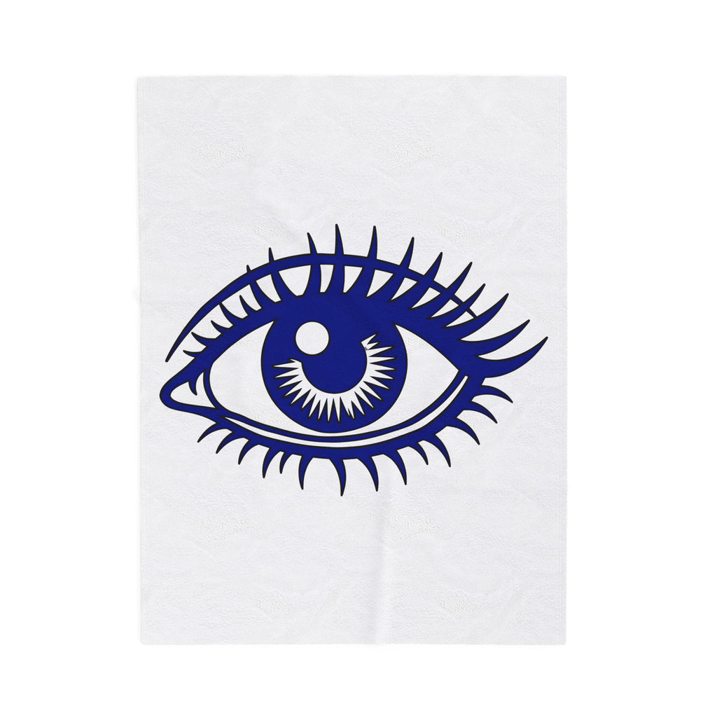 Spiritual Eye Blanket Mystical Earthy Gift Women Doodle Blanket Third Eye Blanket Spirituality Enthusiast Hand Drawn Blanket Bohemian Graphic