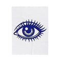 Spiritual Eye Blanket Mystical Earthy Gift Women Doodle Blanket Third Eye Blanket Spirituality Enthusiast Hand Drawn Blanket Bohemian Graphic