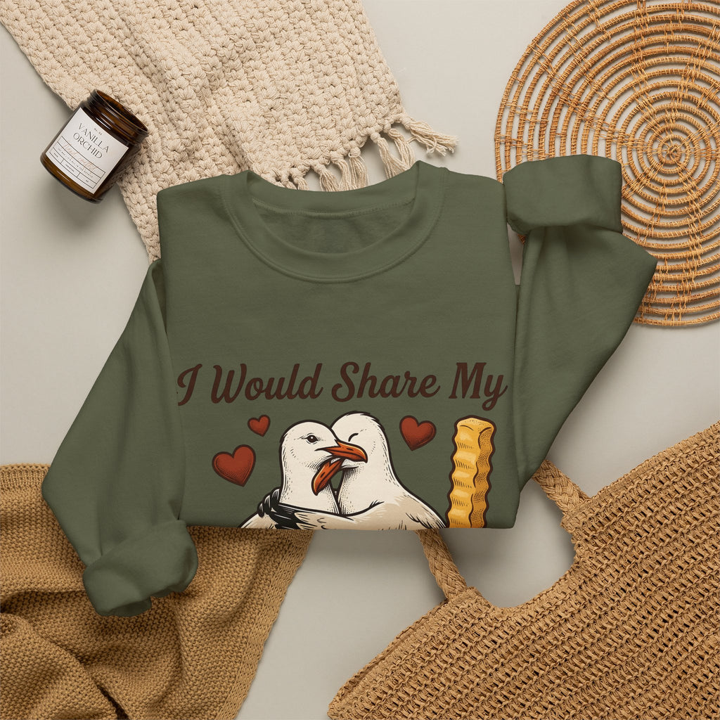 Seagull Couple Sweatshirt St. Valentine's Day Humor Gift Women Vintage Sweatshirt Gull Sweatshirt Valentine Fan Retro Sweatshirt Funny Graphic Hand Drawn