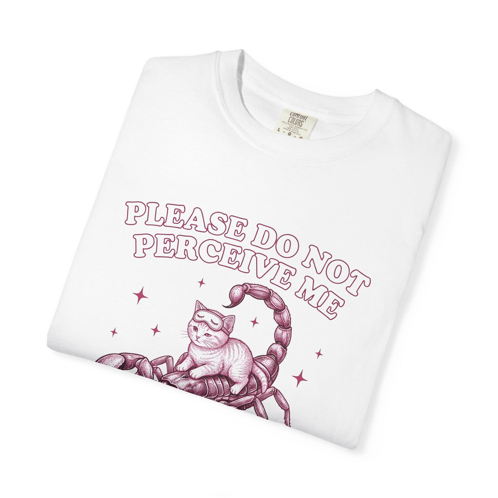 Cat Scorpion T-Shirt Cat Satire Gift Women Cartoon T-Shirt Scorpion T-Sh