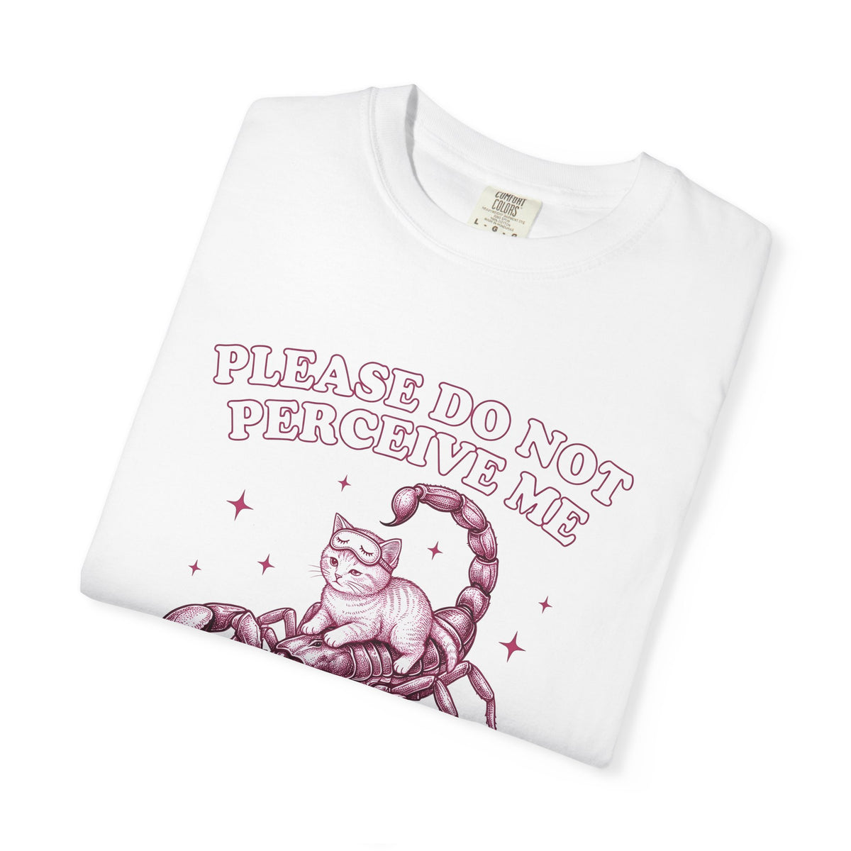 Cat Scorpion T-Shirt Cat Satire Gift Women Cartoon T-Shirt Scorpion T-Sh