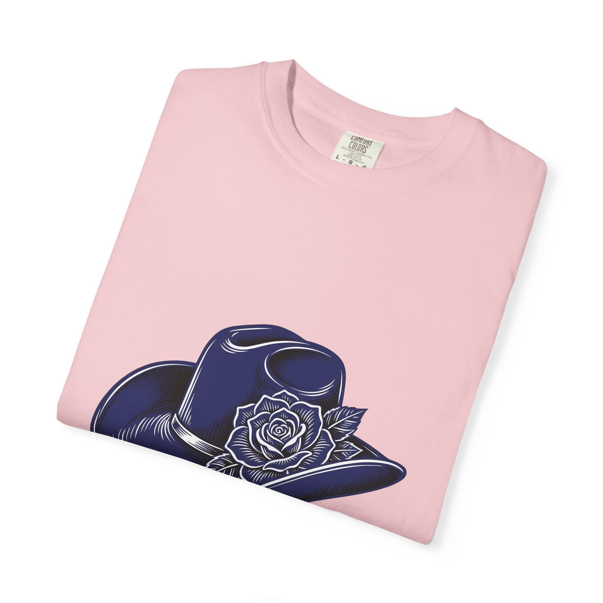 Cowboy Cap T-Shirt Cowgirl Ranch Gift Women Rustic T-Shirt Cowboy Hat T-Shirt Rodeo Fan Western T-Shirt Farm Graphic Line Art Bloom T-Shirt
