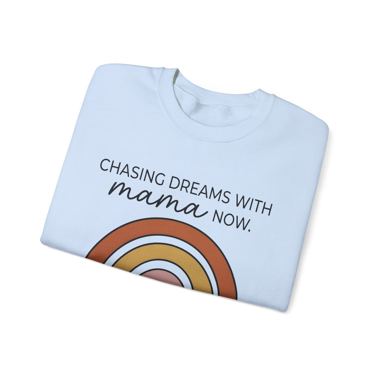 Rainbow Design Sweatshirt Moms Household Gift Women Hippie Sweatshirt Colorful Sweatshirt Mom Enthusiast Boho Sweatshirt Home Graphic Simple Love Symbol Sweatshirt