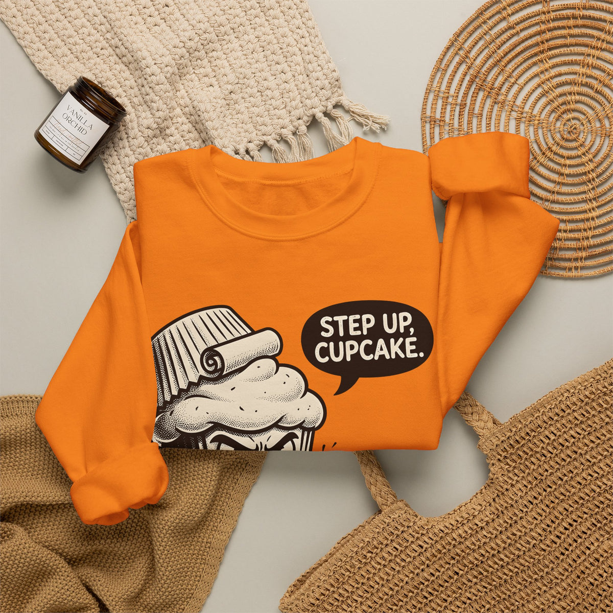 Cake Character Sweatshirt Desserts Satire Gift Women Anime Sweatshirt Pastry Sweatshirt Dessert Fan Manga Sweatshirt Parody Graphic Hand Drawn Speech Cloud