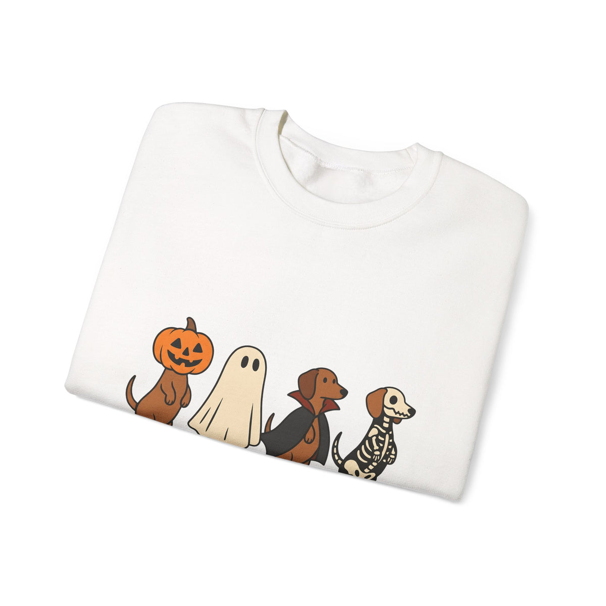 Sausage Dog Costumes Sweatshirt Halloween Animals Gift Women Animated Sweatshirt Dachshund Sweatshirt Halloween Fan Cartoon Sweatshirt Pet Graphic Doodle