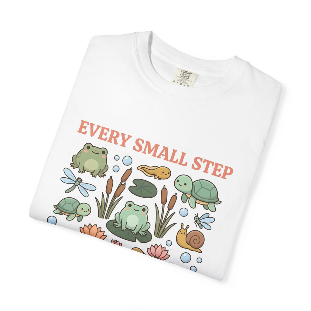 Frog Turtle Snail T-Shirt Motivation Nature Gift Women Cartoon T-Shirt Amphibian T-Shirt Inspirational Enthusiast Comic T-Shirt Environmental
