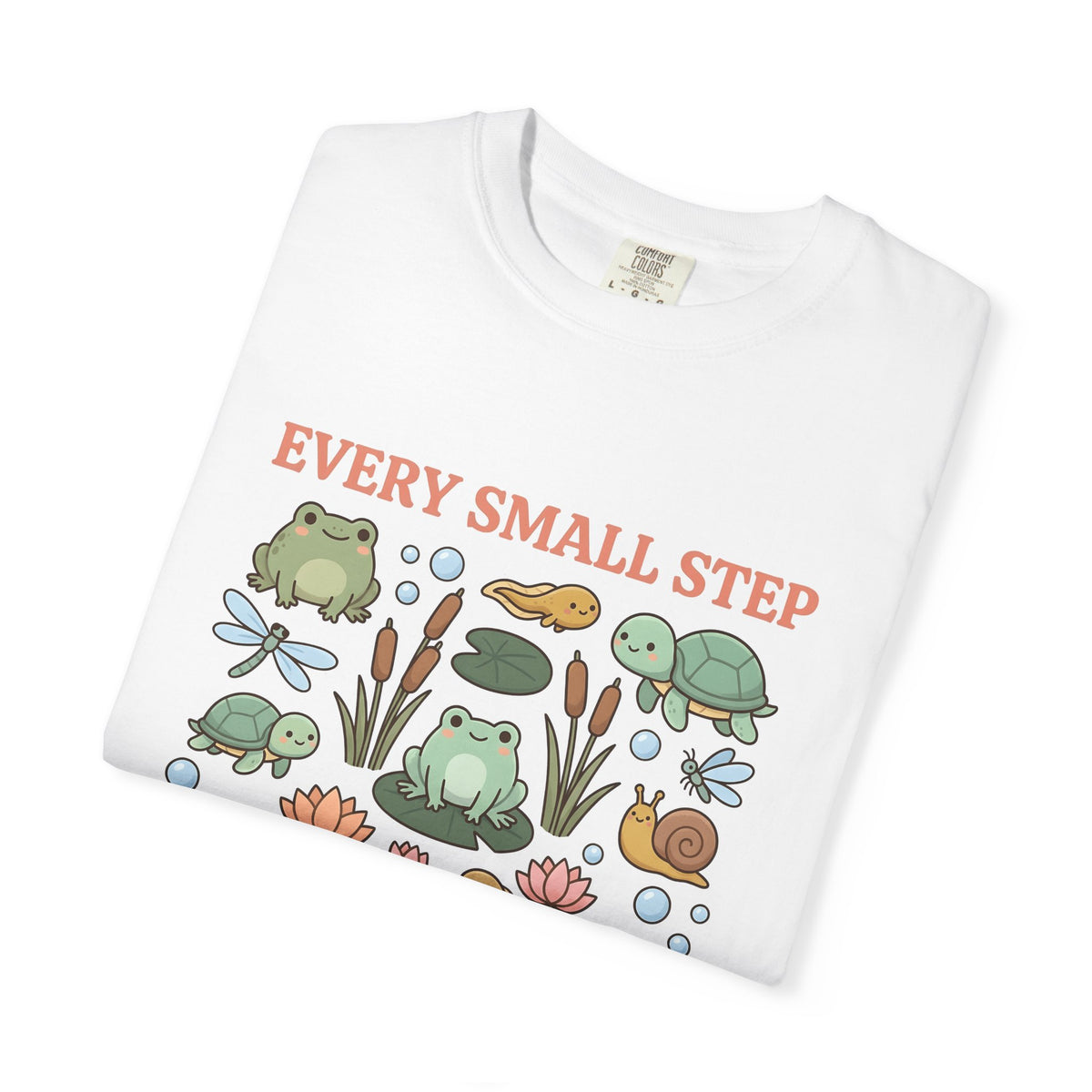 Frog Turtle Snail T-Shirt Motivation Nature Gift Women Cartoon T-Shirt Amphibian T-Shirt Inspirational Enthusiast Comic T-Shirt Environmental