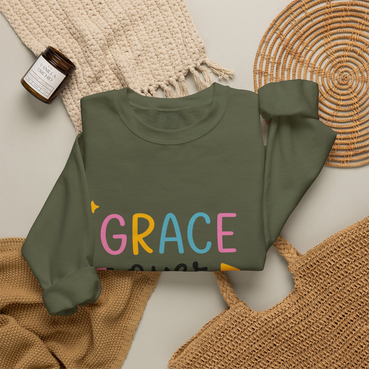 Pencil Graphic Sweatshirt Teachers School Gift Women Playful Sweatshirt Illustration Sweatshirt Educator Enthusiast Whimsical Sweatshirt Classroom Graphic